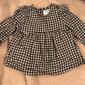 Toddler girl gingham shirt